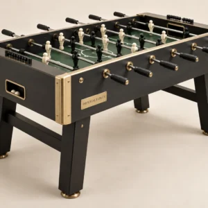 Club Foosball Table in Charcoal and brushed brass — alternate photograph