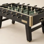 Club Foosball Table in Charcoal and brushed brass — main photograph