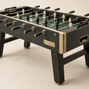 Club Foosball Table in Charcoal and brushed brass — main photograph