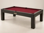 Club Tournament Pool Table in Charcoal and oxblood — alternate photograph