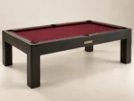 Club Tournament Pool Table in Charcoal and oxblood — main photograph