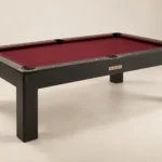 Club Tournament Pool Table in Charcoal and oxblood — main photograph