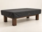 Fitted Table Cover in Charcoal textile — main photograph