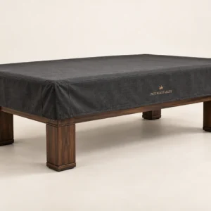 Fitted Table Cover in Charcoal textile — main photograph