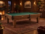 Heritage 7.5' Pool Table in Smoked walnut — lifestyle photograph