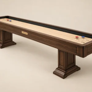 Heritage 12' Shuffleboard Table in Smoked walnut — alternate photograph