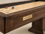 Heritage 12' Shuffleboard Table in Smoked walnut — detail photograph