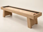 Modern 12' Shuffleboard Table in Light oak — alternate photograph