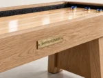 Modern 12' Shuffleboard Table in Light oak — detail photograph