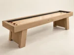 Modern 12' Shuffleboard Table in Light oak — main photograph